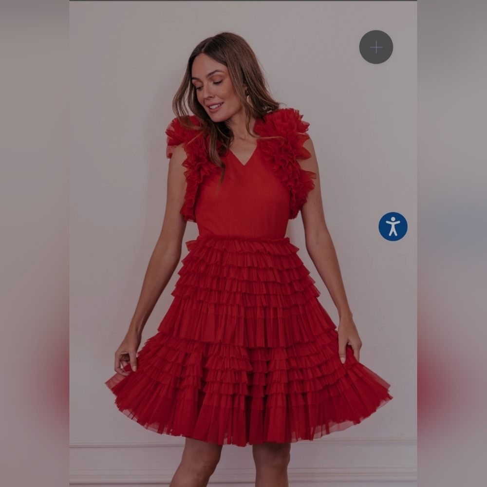 Jessa Kae Cherish Red Large Dress